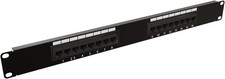 CAT6 Network Patch Panel Rack Mountable RJ45 Ethernet Hub 19" Racks 16 Port 1U