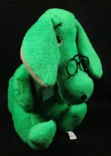 ANIMAL FAIR INC. 1976 C&S BANK EXCLUSIVE GREEN AARDVARK 14" PLUSH STUFFED ANIMAL