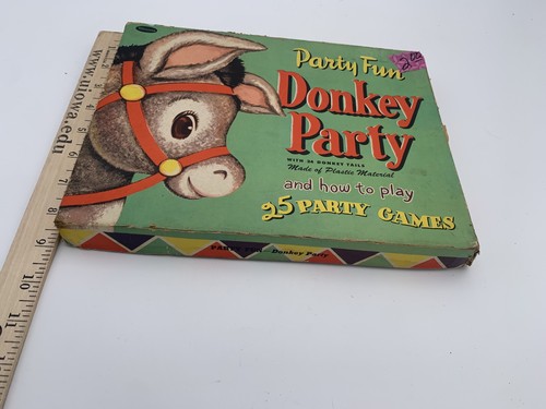 Vintage 1952 WHITMAN party fun donkey party pin the tail (No. 5352:49) - Picture 10 of 10