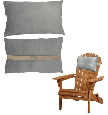 Outdoor Chaise Head Pillow, 15.7'' X 9.8'' Adjustable Soft Zero Gravity Chair C...