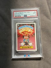 1986 Garbage Pail Kids OS1 Series 1 UK Minis BLASTED BILLY CHECKLIST 8b PSA 9