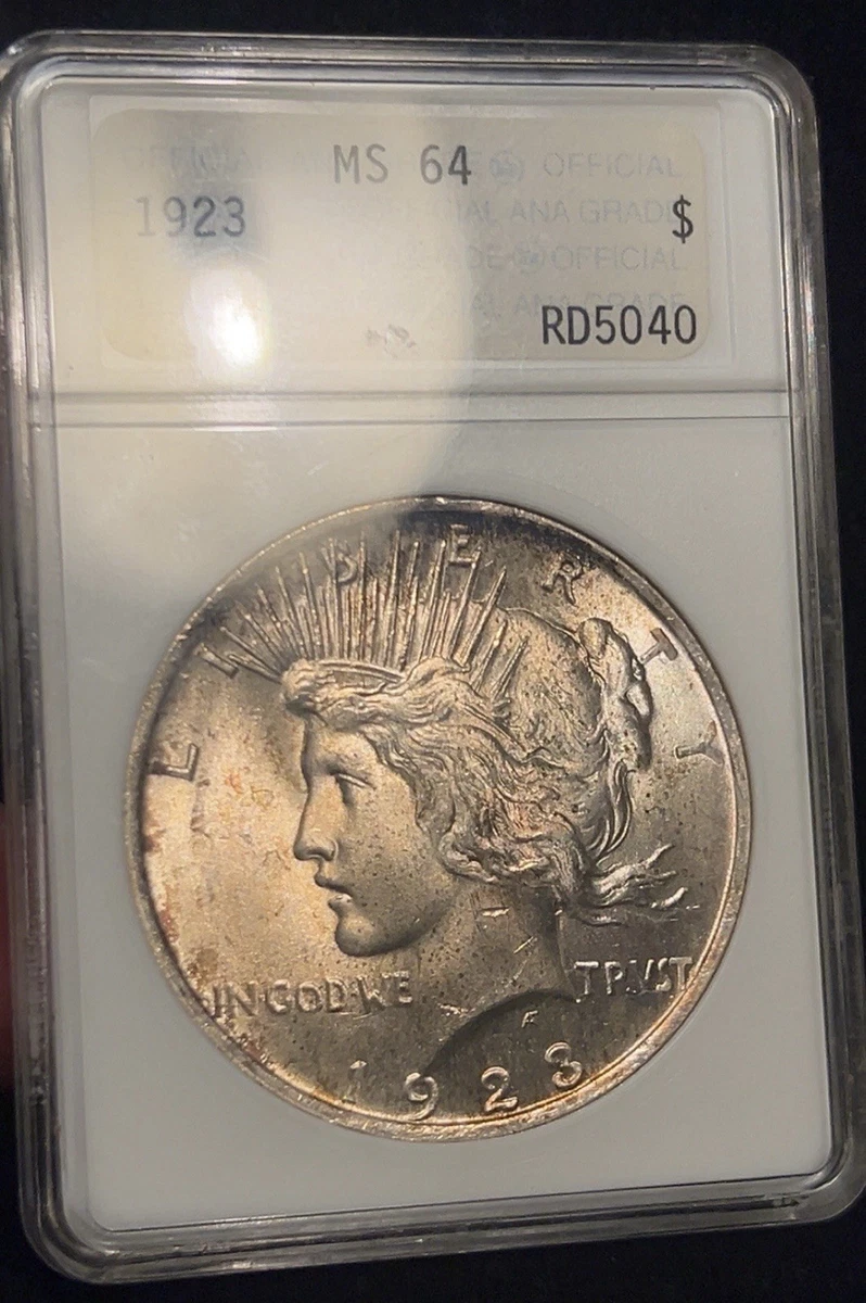 MS 64 Graded 1923 Year Peace Dollars (1921-1935) for sale | eBay