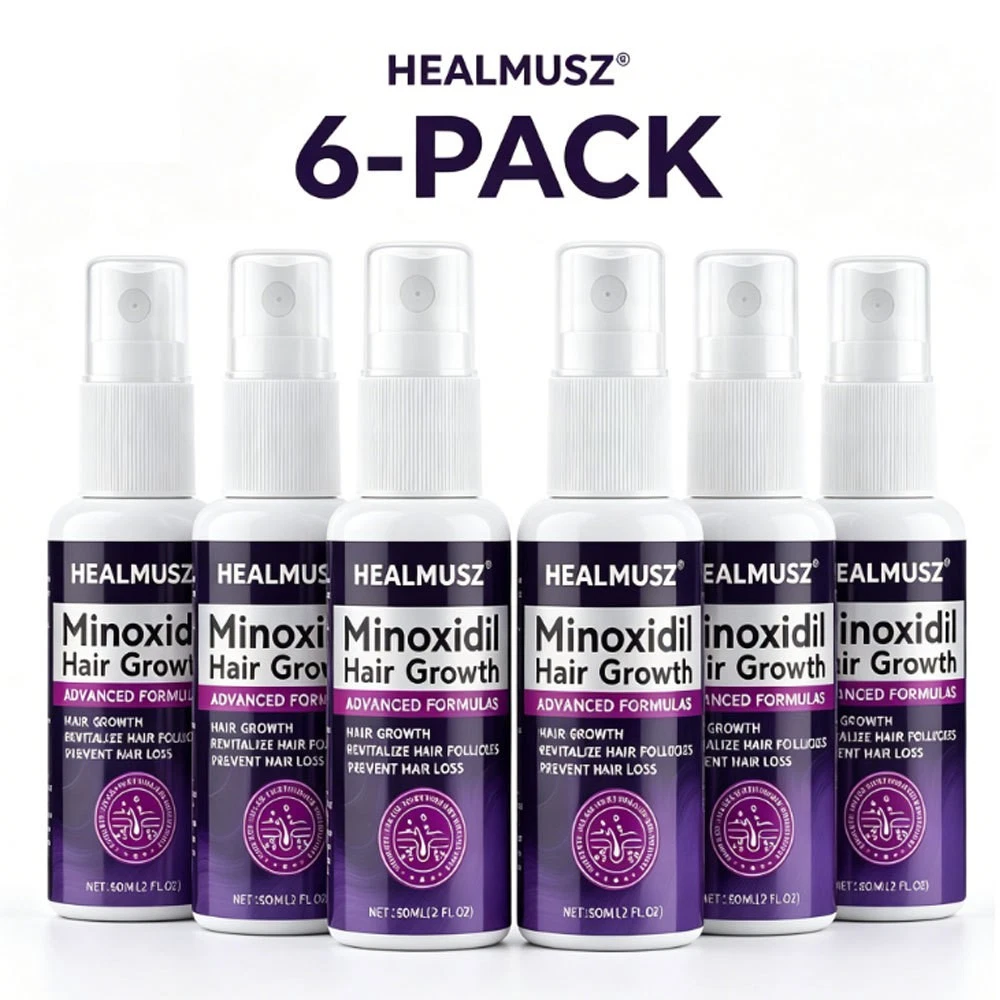 Minoxidil 2% Hair Regrowth Treatment Topical Solution for Women, 6 Month Supply