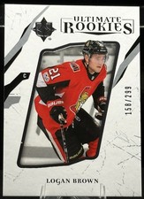 Logan Brown 2017-18 Ultimate Collection Ultimate Rookies #84 - 158/299  - RC