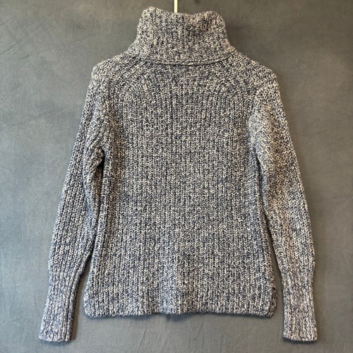 Point Sur Sweater Fisherman Cable Knit Rolled Neck Turtleneck Heavyweight Preppy - Picture 2 of 11