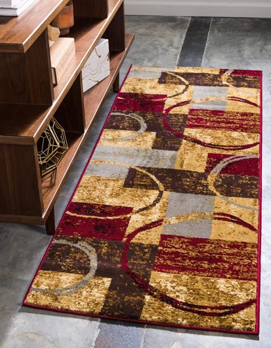 Unique Loom Barista Collection Area Rug - Kouillou (2' x 8' Runner, Multi/ Br... - Bild 1 von 9