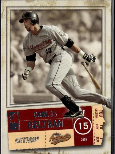 2005 Fleer Authentix #80 Carlos Beltran - Afbeelding 1 van 2