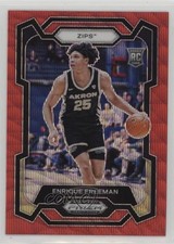 2024-25 Panini Prizm Draft Picks Red Wave Prizm Enrique Freeman #72 16wc