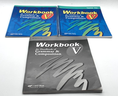 Abeka Workbook for Handbook of Grammar and Composition V SEE DESCRIPTION
