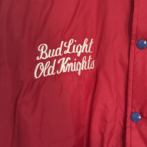 Giacca leggera vintage Bud Old Knights USA Jim 6 senza vento taglia L - Foto 3 di 8