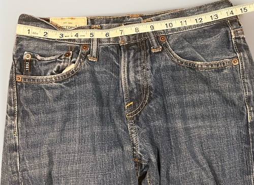 Abercrombie A&F Classic Straight Leg Kids Distressed Jeans Size 16 Slim - Picture 13 of 14