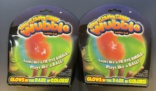 New Tiny Groovy Glow Wubble Bubble Ball Tie-dye 2 PACK Glow In the Dark Ball