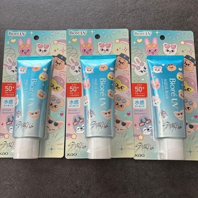 Stray kids Skzoo Biore UV AQUA Rich Watery Essence 2.46floz(70g) Set of 3