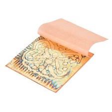 25 Pcs Gold Leaf Sheet with Pattern 5.5"x5.5" for Craft,Gold Heart Shaped