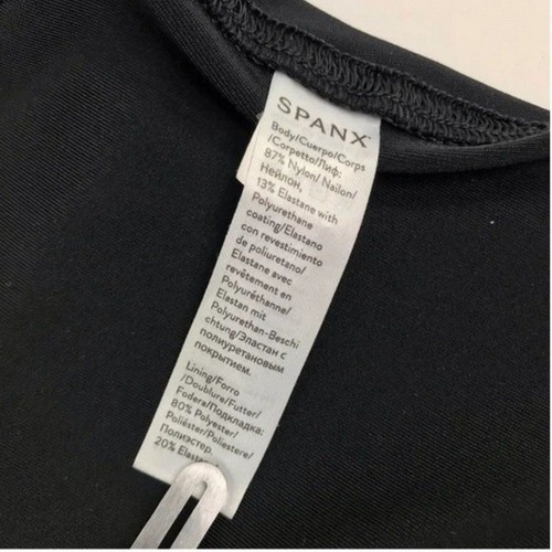 SPANX Faux Leather Moto Leggings Sz S/P Black Fit Sporty Chick Grunge Gothcore - Picture 13 of 14