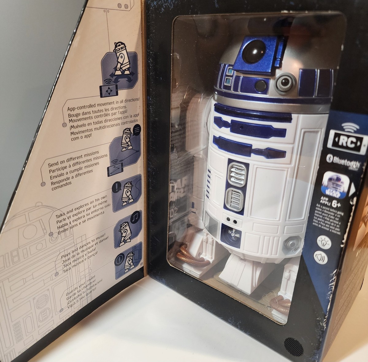 Hasbro Star Wars R2-D2 Remote Control Robot Rc Used With Box