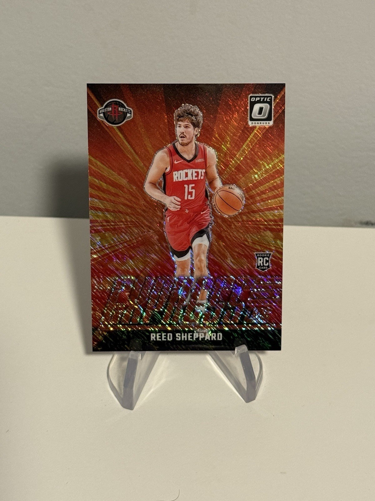 2024-25 Panini Donruss Optic - Express Lane Reed Sheppard Red Shimmer Prizm /75