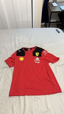 Puma Scuderia Ferrari F1 Charles Leclerc 16 Team Replica Tee Red Black 763289 01