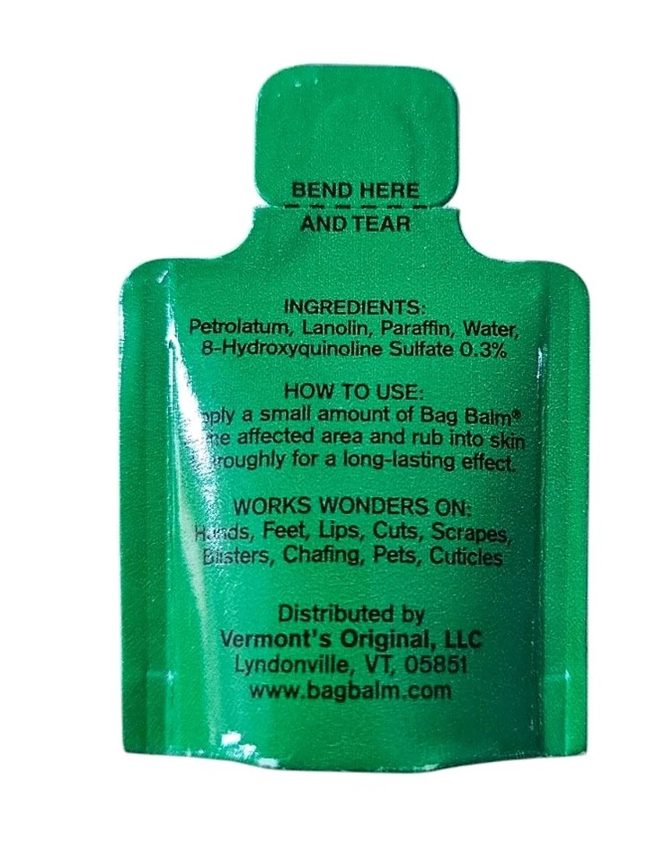 LOT OF 22 - Bag Balm Vermont's Original Moisturizing Ointment 4ml Travel Pouches - Image 3 of 3