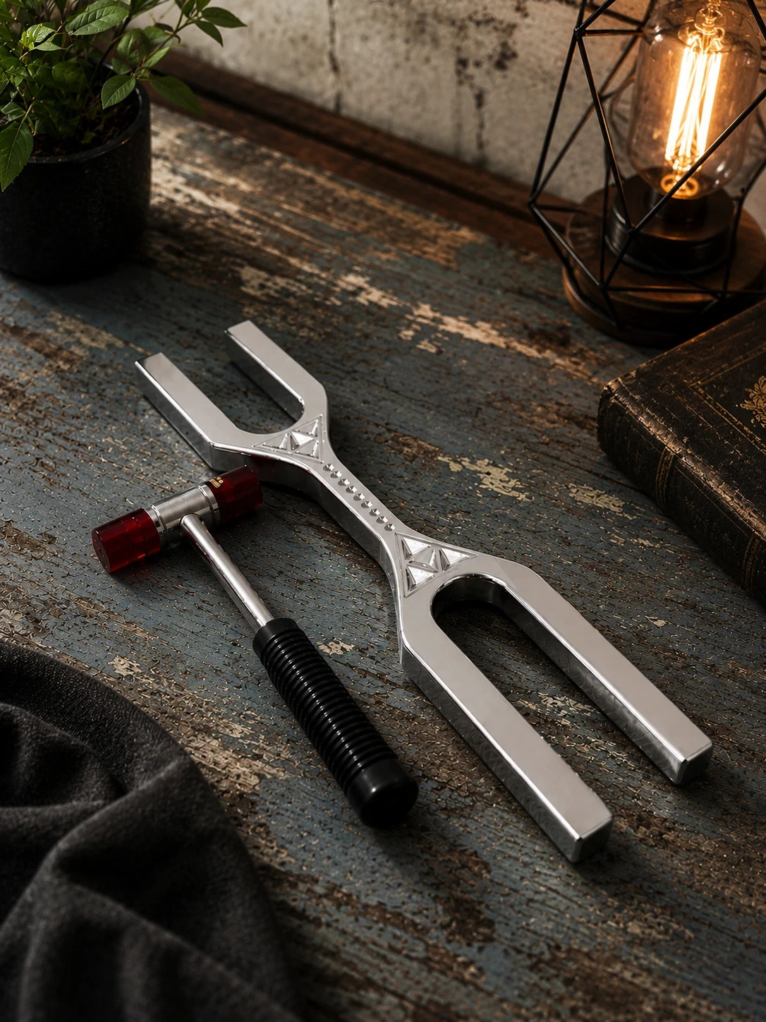 DNA Key 432 Hz / 963 Hz Dual Side Frequency Giant Tuning Fork – Premium ...