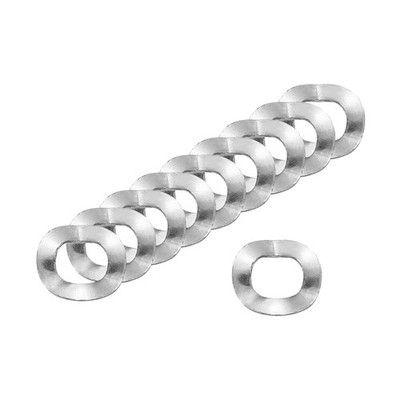 50Pcs 0.24''x0.12''x0.01'' (ODxIDxT) 304 Stainless Steel Wave Spring Washer