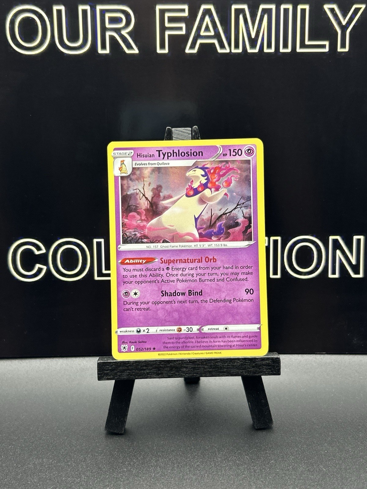 Hisuian Typhlosion 052/189 SWSH10: Astral Radiance Holo Pokemon