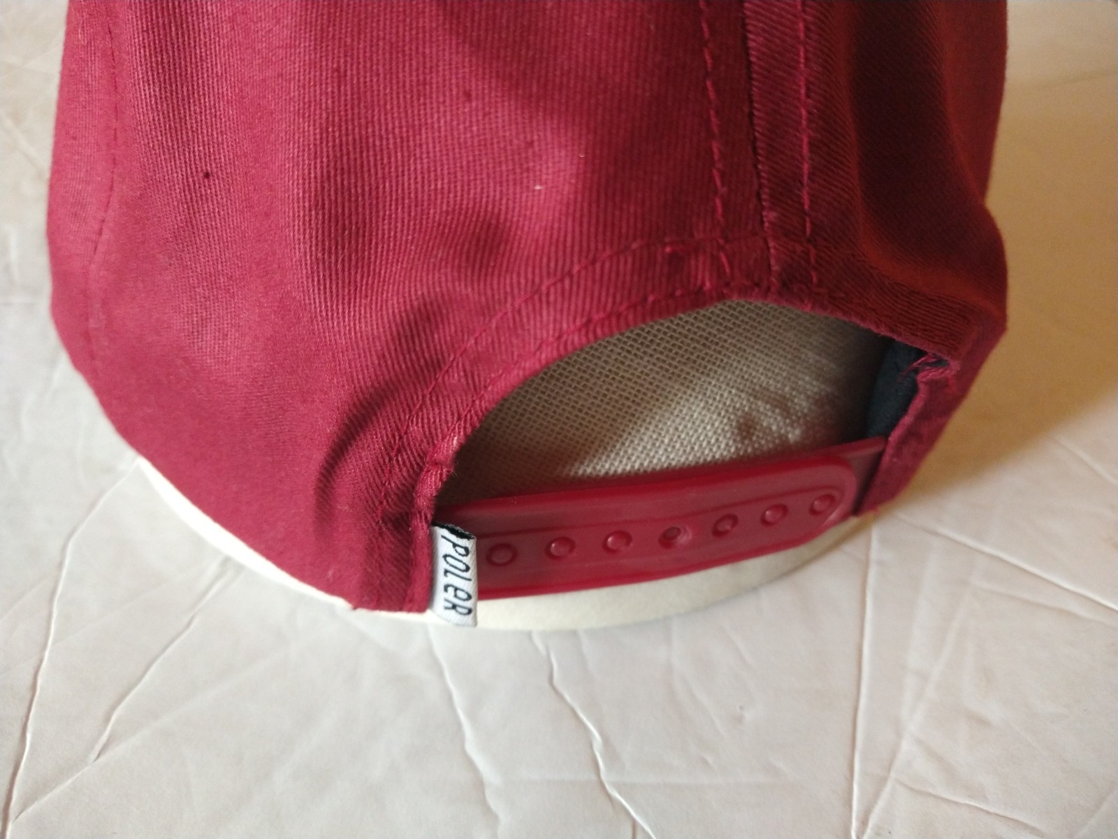 Poler Stuff Summit Snapback Hat Maroon Cyclops Ey… - image 4