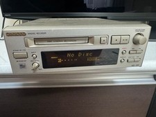 ONKYO MD-105 MiniDisc Recorder Silver Audio Component Junk