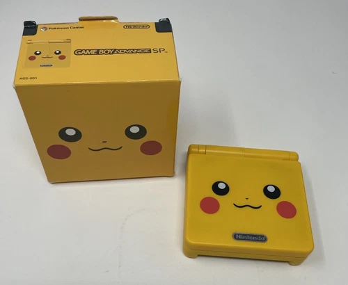 Nintendo Gameboy Advance SP GBA Backlit  Pikachu Console, Working