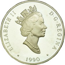 [#21588] Coin, Canada, Elizabeth II, 20 Dollars, 1990, Ottawa, MS, Silver, KM:17