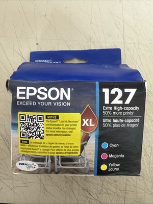 PICK EXP - Epson 127 XL Cyan, Magenta & Yellow Standard Ink Cartridge