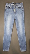 Judy Blue Jeans Women's Size 9/29 Skinny Fit Button Fly Medium Wash