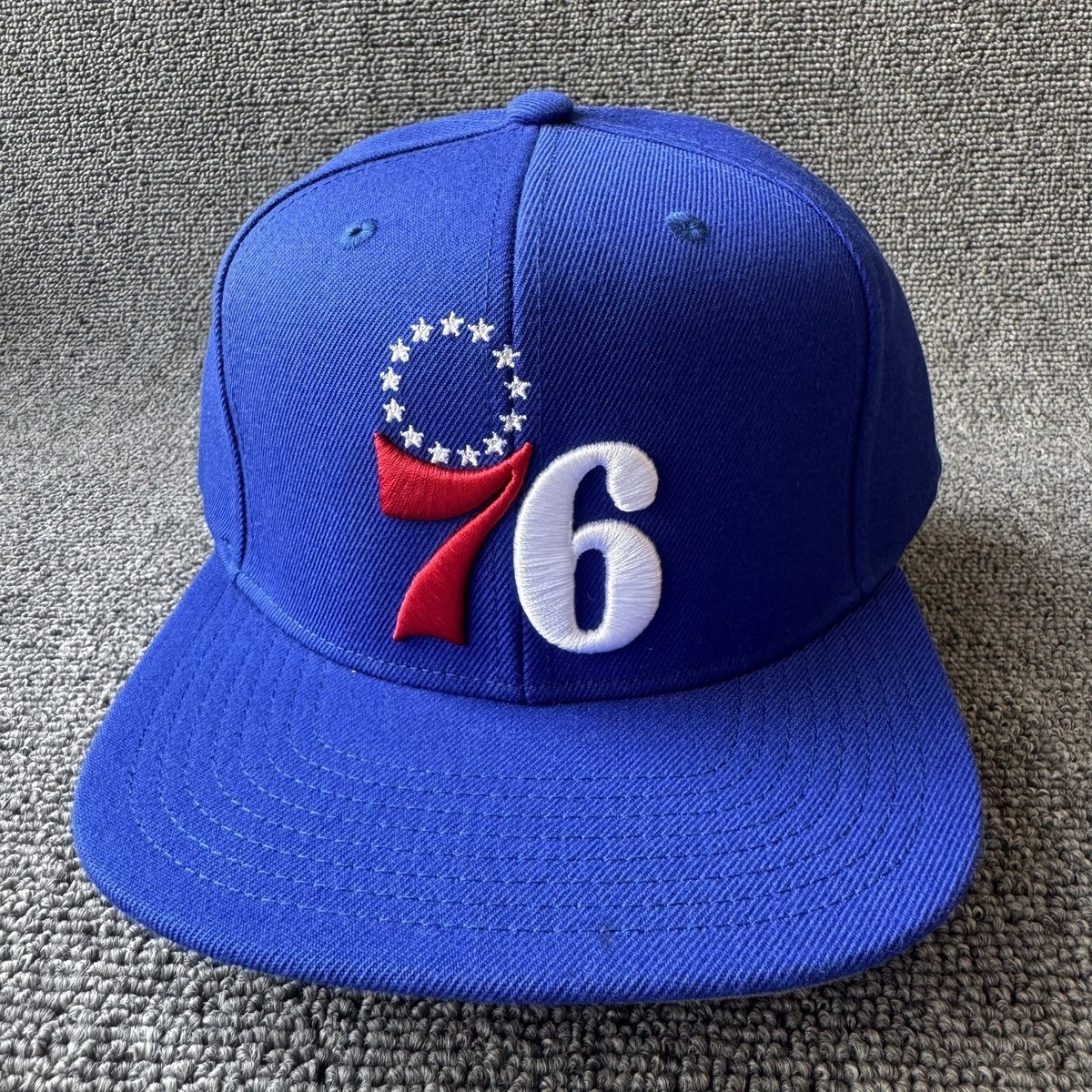 Mitchell & Ness Philadelphia 76ers Blue Snapback Cap Hat