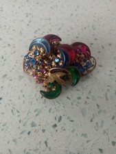 Rare Vintage Miriam Haskell Brooch 7 Moon