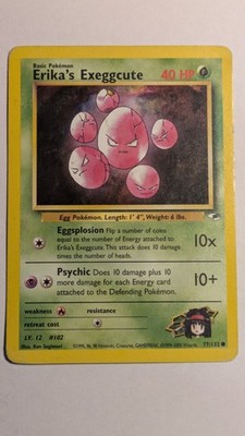 Pokemon Erika's Exeggcute 77/132 Gym Heroes ENG