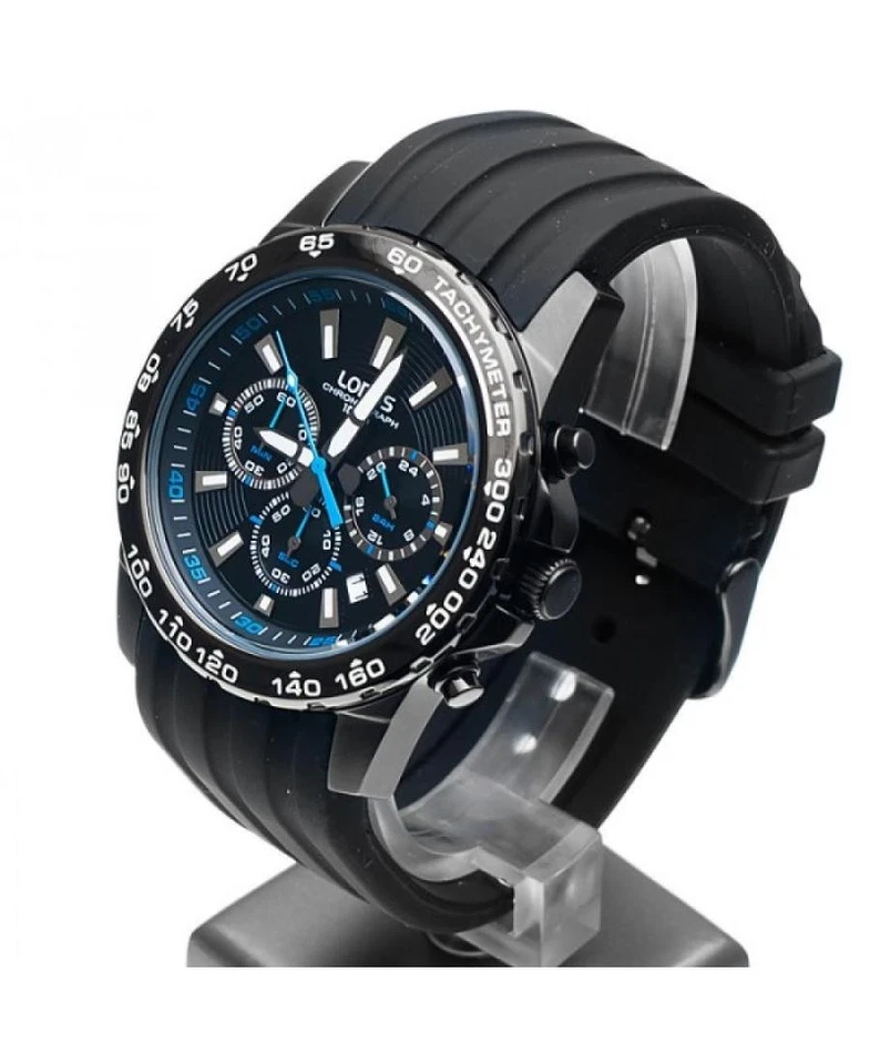LORUS Relógio Masculino Analógico Quartzo Casual Vestido Clássico Mostrador Azul Impermeável Redondo Sim - Imagem 4 de 4