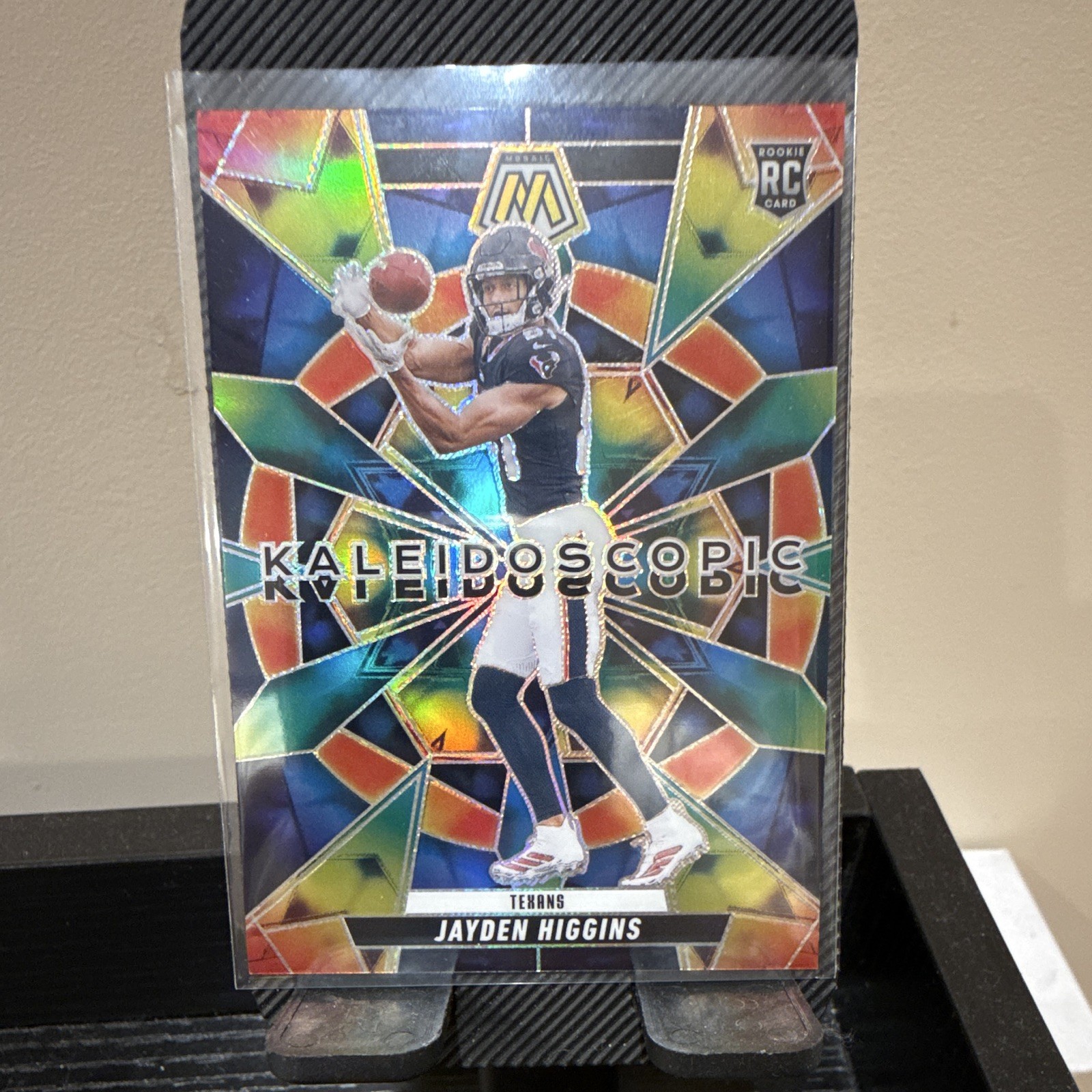Panini Mosaic 2025 Jayden Higgins Kaleidoscopic CASE HIT RC #23 Houston Texans