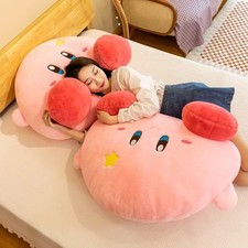 New Giant Badge Star Kirby Plush Doll Big Soft Cartoon Pillow Anime Stuffed Toy