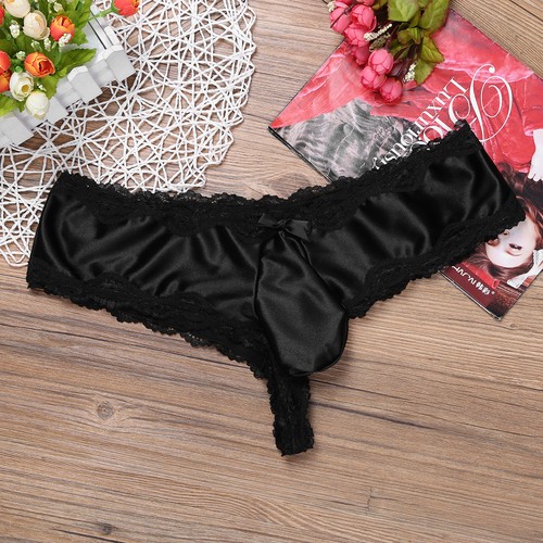 Sexy Men Lace Bikini Briefs Sissy Pouch Underwear Hipster Bulge Pouch Panties - Bild 23 von 32