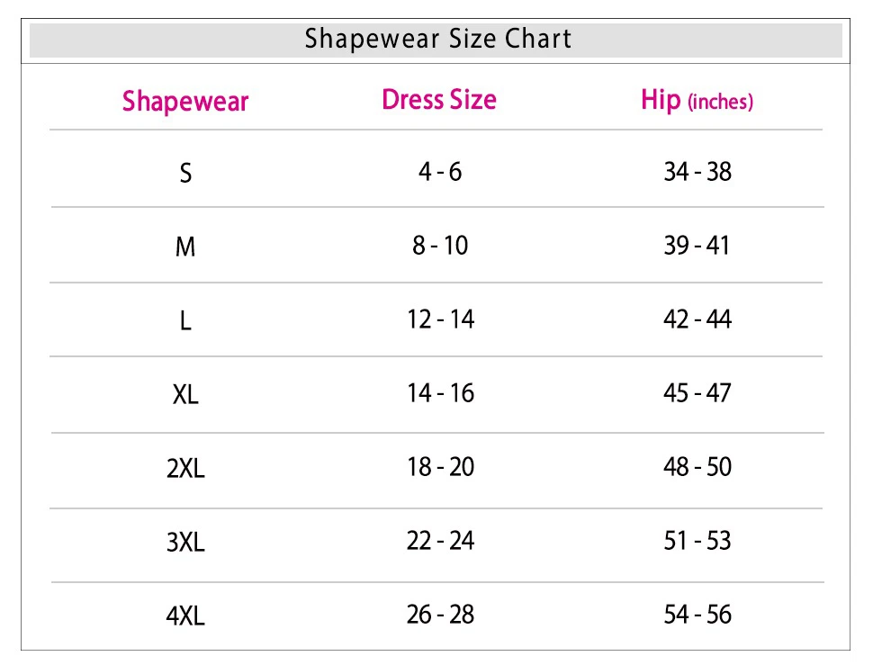 Maidenform Waist Nipper Size Chart Shop www.cesdop.it