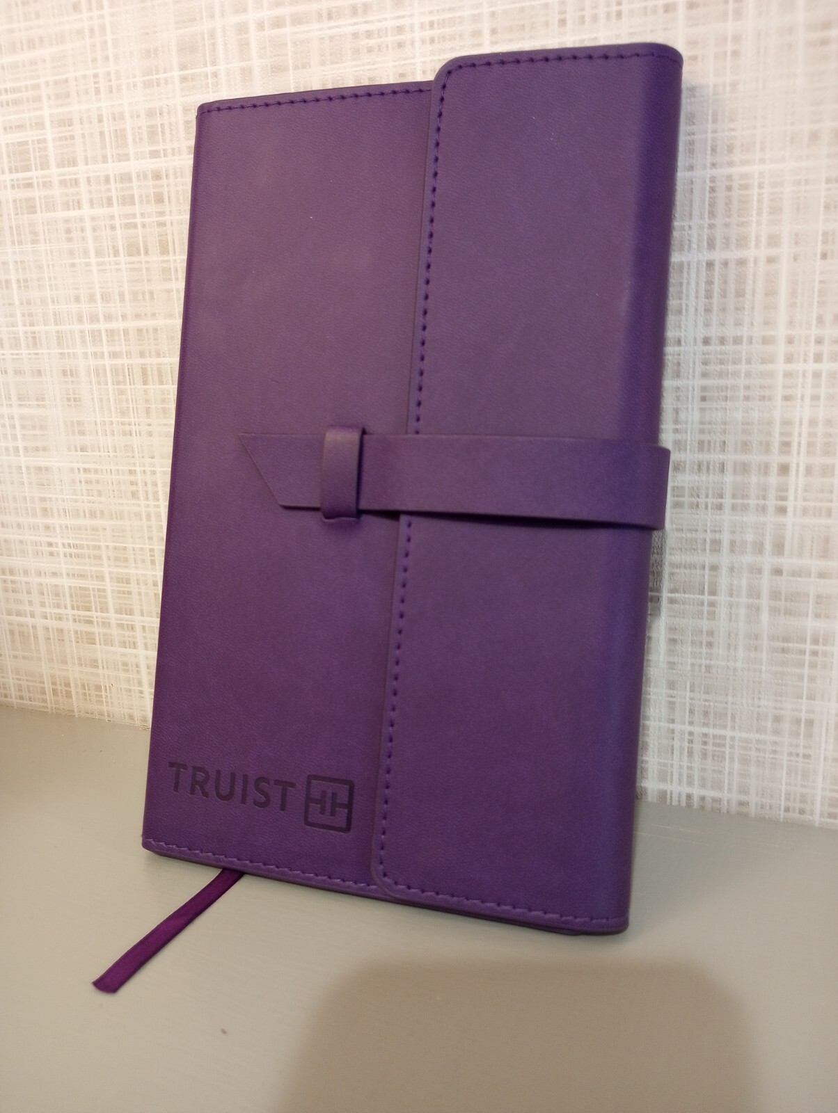TRUIST Purple Covered Trifold Soft Touch Faux Leather Journal Notebook ...