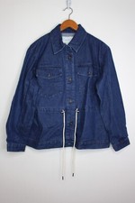 Women's The Get Drawstring Denim Jacket Blue Large