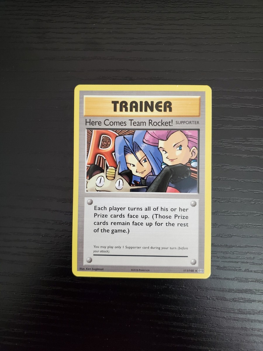 Here Comes Team Rocket Secret Rare - 2016 Pokémon XY Evolutions