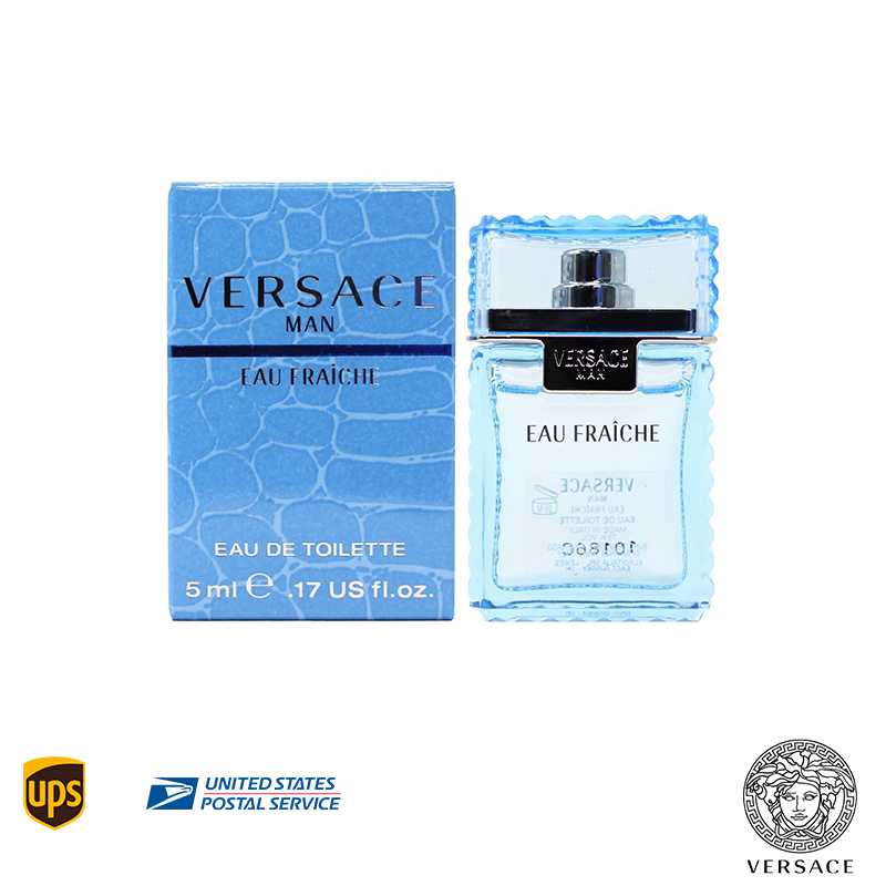 Versace Man Eau Fraiche EDT Splash Mini 0.17 Oz 5ml