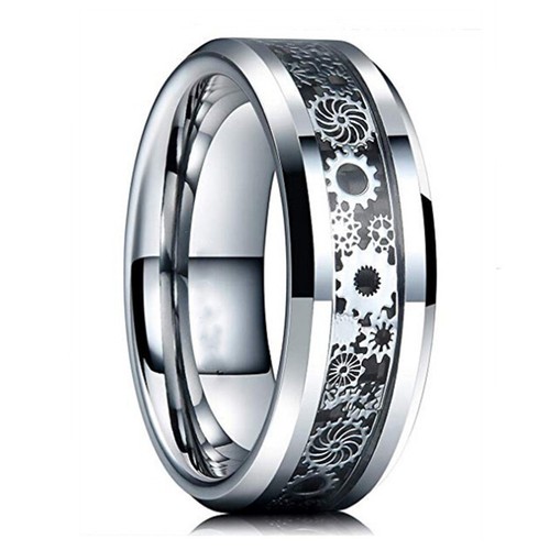 8 Mm Herren-Edelstahl-Drachen-Farbkontrast-Ring Schmuck Ehering 🔥 - Bild 11 von 13