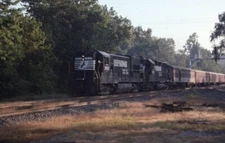 NS NORFOLK SOUTHERN Railroad Train Locomotive 3932 Original 1992 Photo Slide