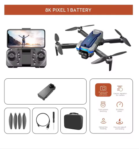 sma04 S8S GPS Drone 5G Wifi 8K HD Dual ESC Camera Optical Flow 360° Obstacle - Photo 10/10