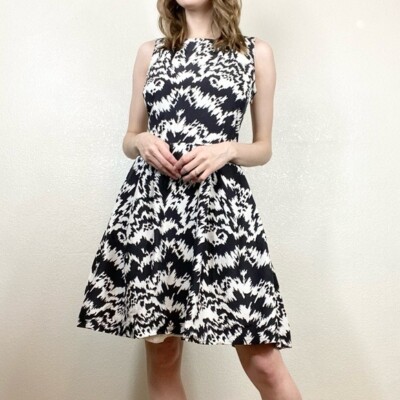 Neiman Marcus Black & White Patterned Mini Dress Size Size 8 | eBay Neiman Marcus Black & White Patterned Mini Dress Size Size 8 | eBay