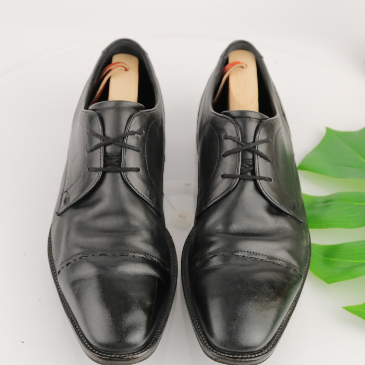 Ecco leather dress shoes size 11 Ecco Harold Derby Brown Mens Size 11 Casual Classic Leather  main image 2