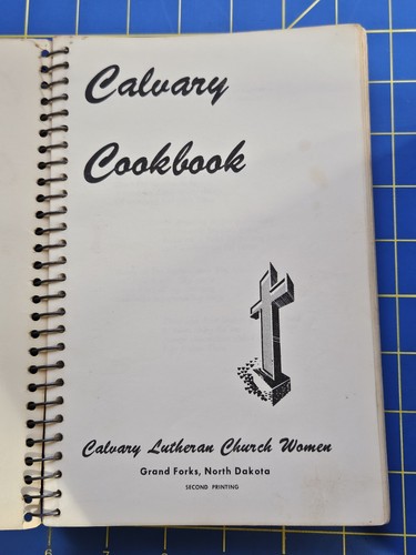 1960s Calvary Lutheran Church Women Cookbook Grand Forks North Dakota Spiral - Picture 2 of 5
